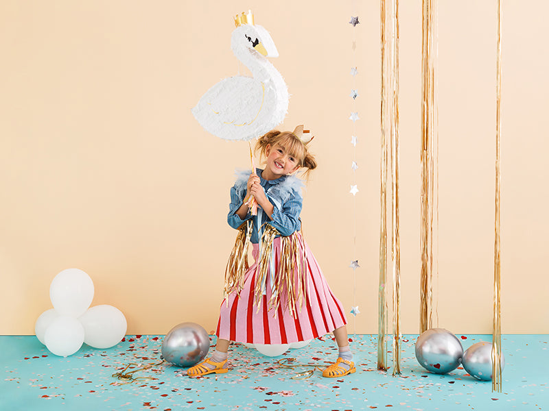 Swan piñata styled