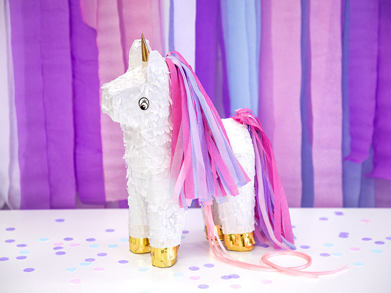 Unicorn piñata styled