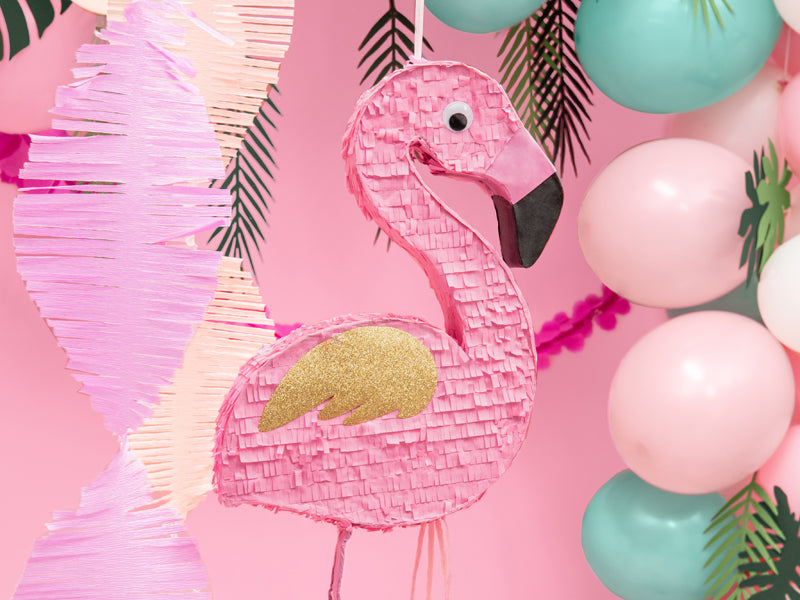 Flamingo piñata styled