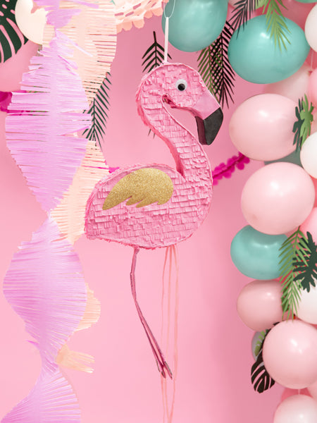 Flamingo piñata styled