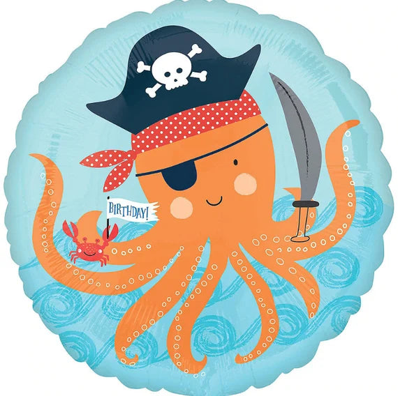 Pirate Octopus Round
