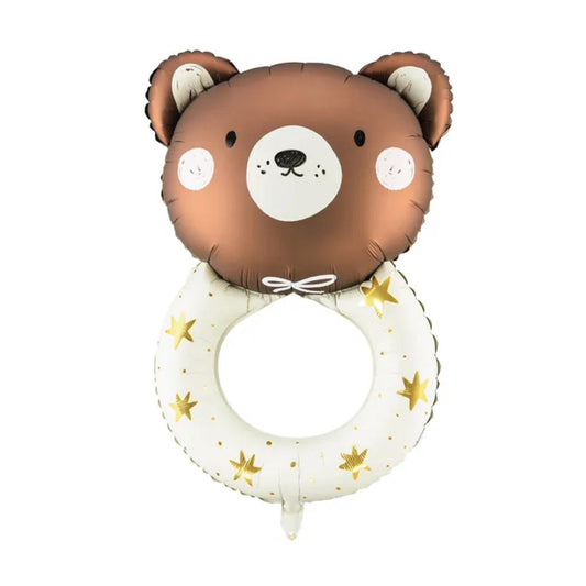 Teddy Bear Rattle Balloon 26"
