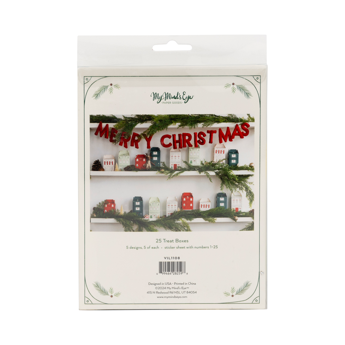 Christmas Village Advent Treat Boxes