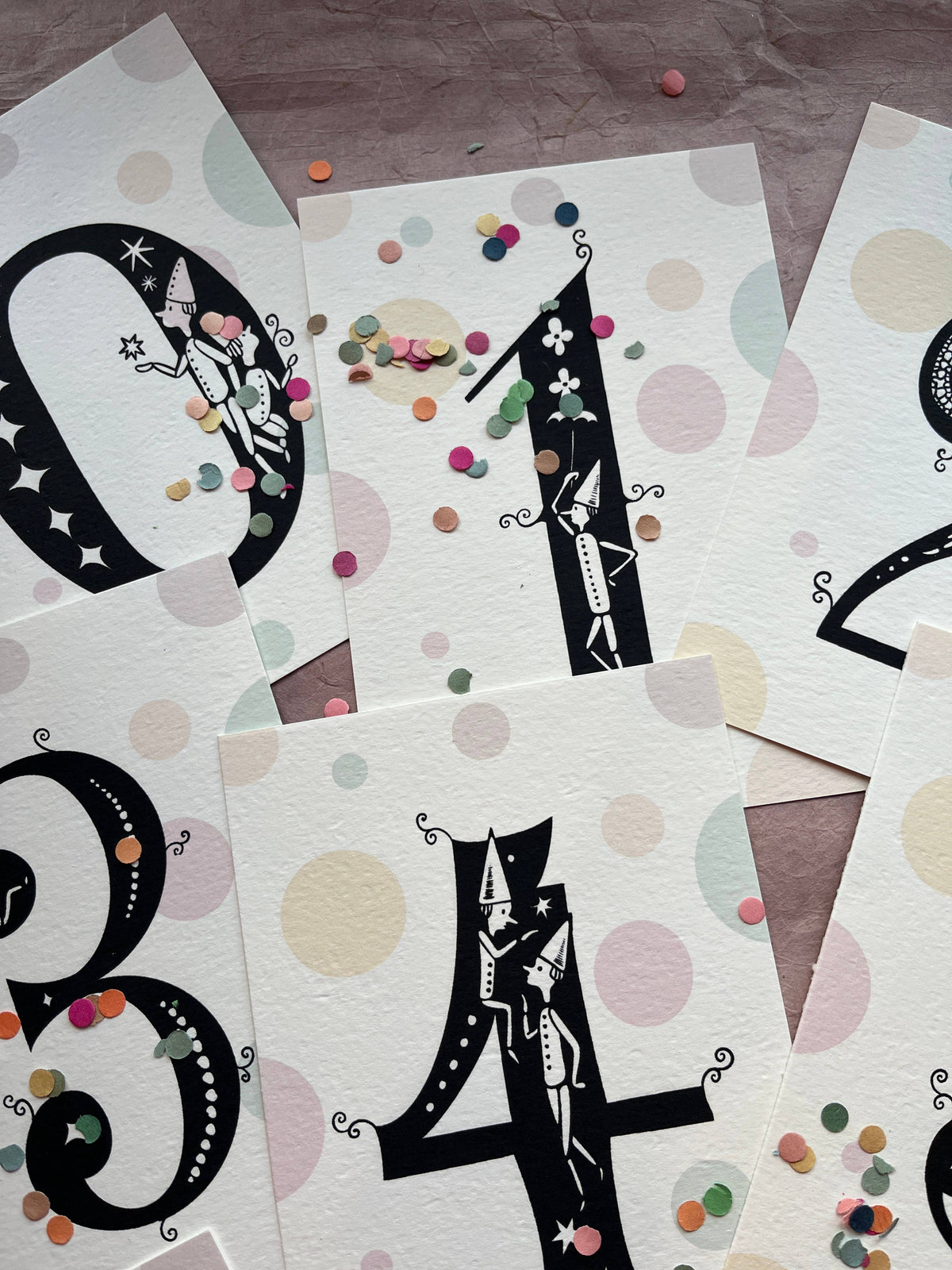 Fanciful Numbers Art Card Set