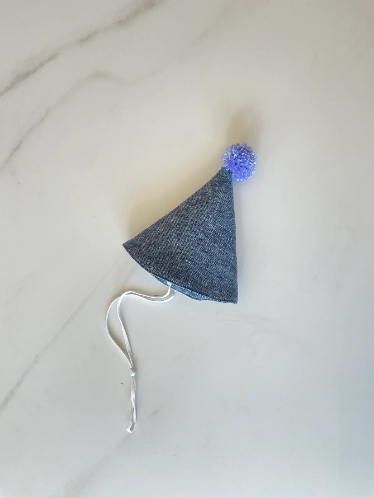 Linen Birthday Hat (Navy)