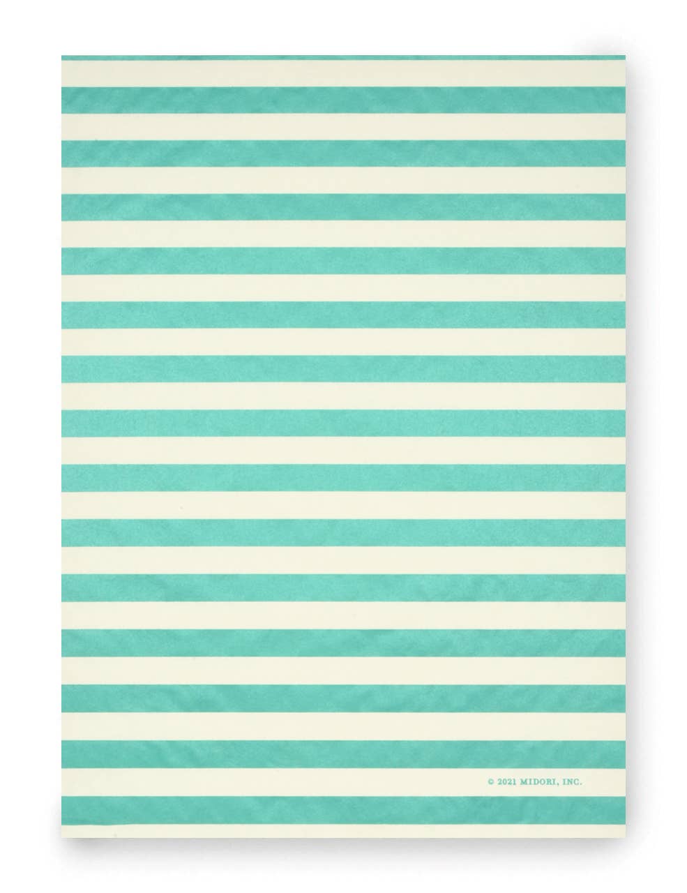 Cream & Green Stripe Wrapping Paper