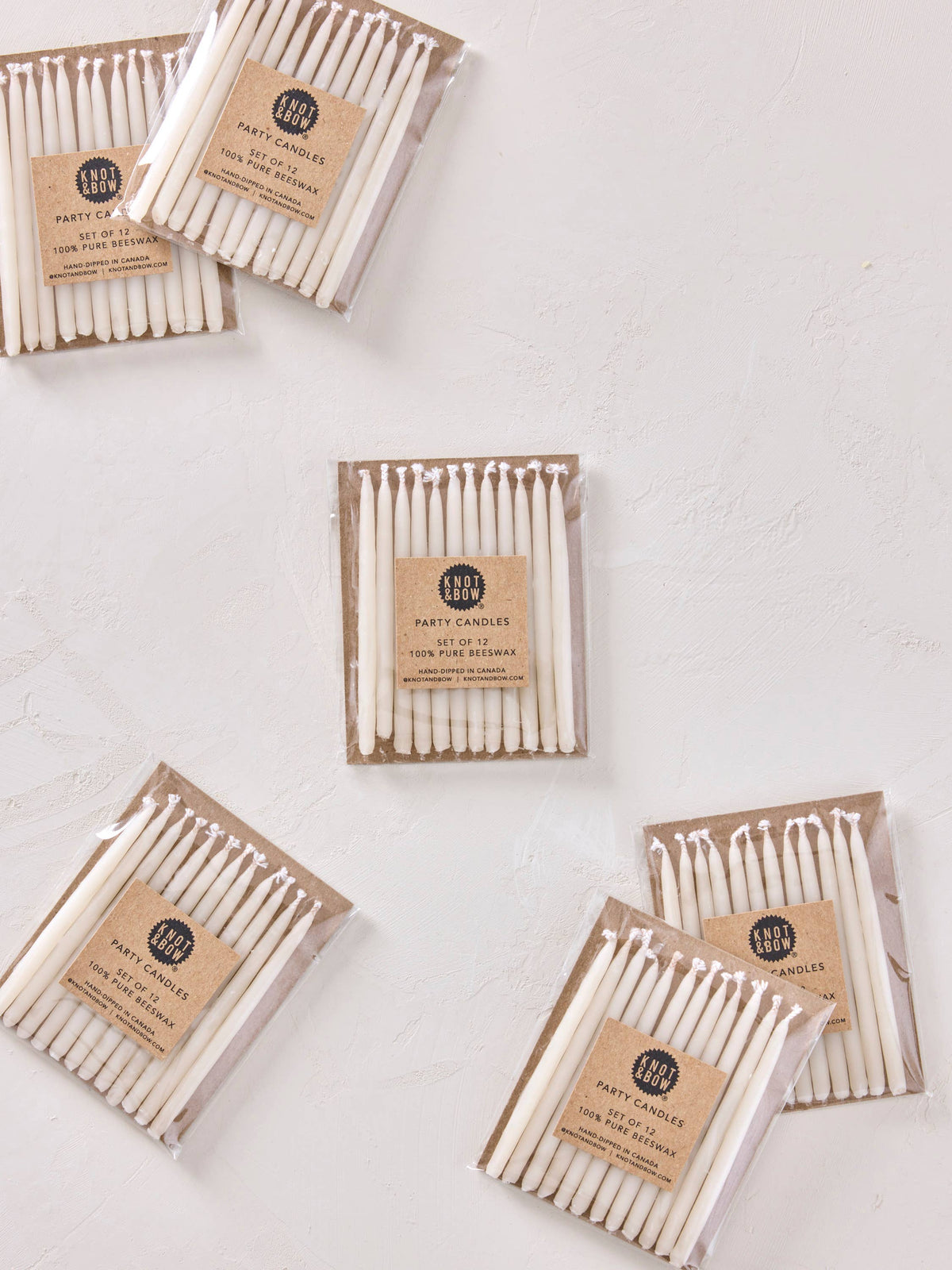 Hand-dipped Beeswax Birthday Candles | Ivory: Ivory