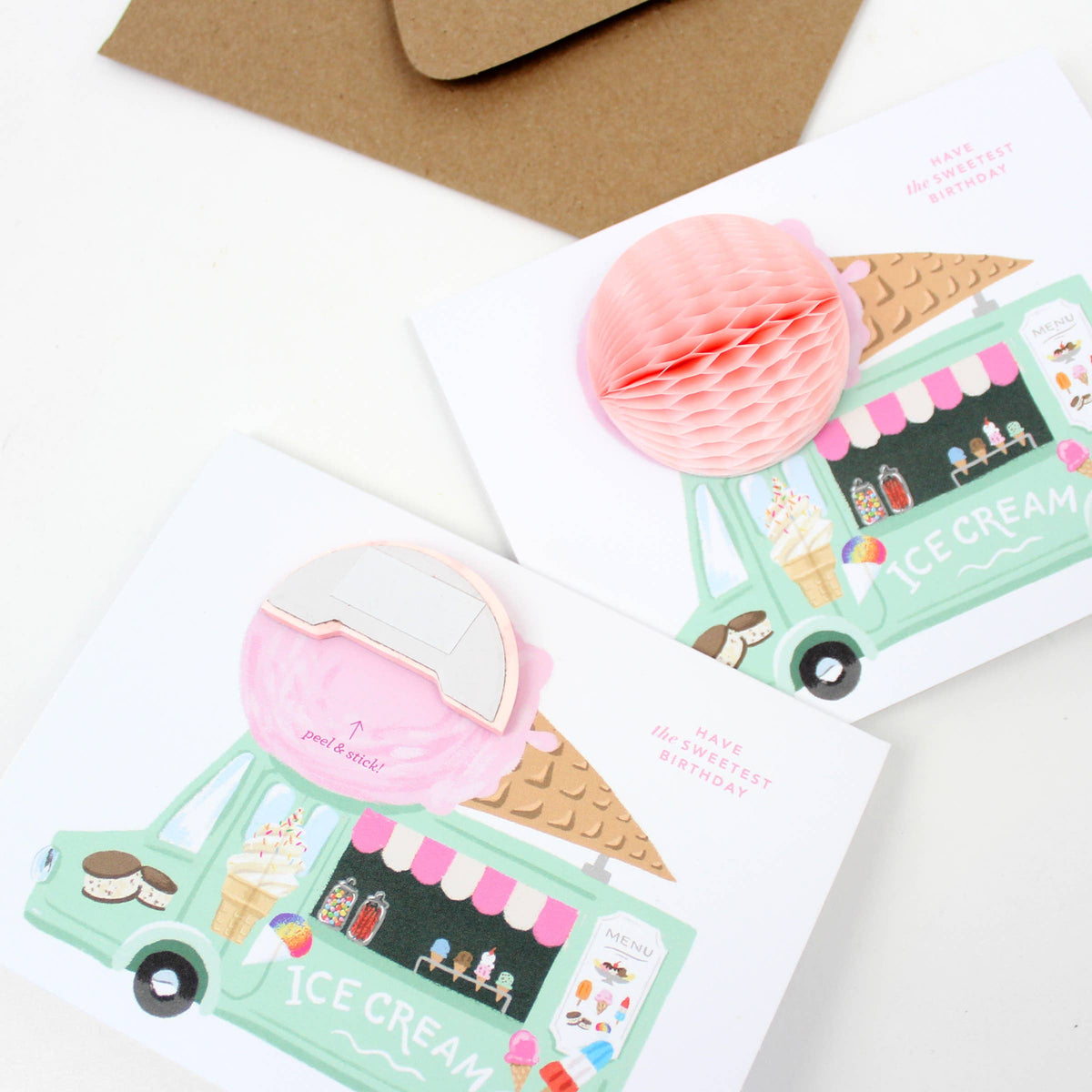 Pop-up Card - Ice Cream Truck Birthday