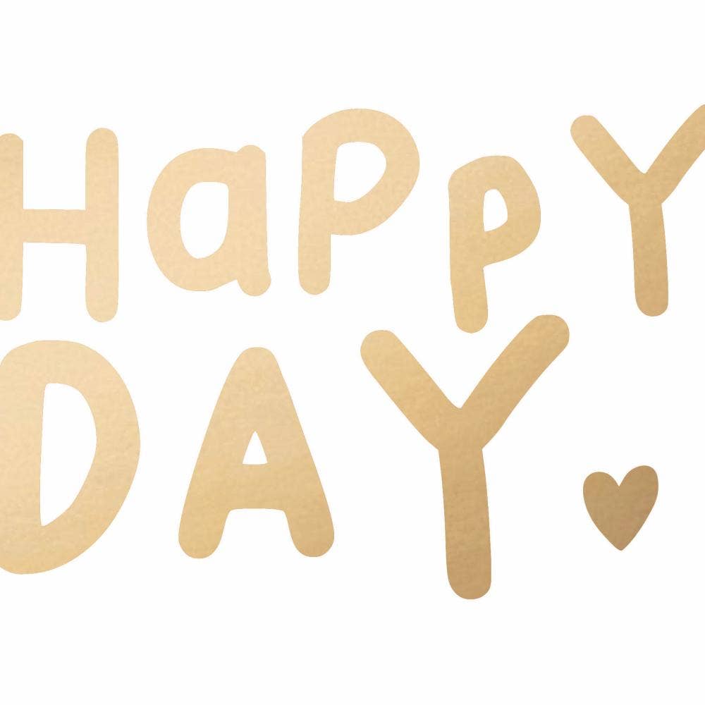 Happy Heart Lunch Napkins (Gold)