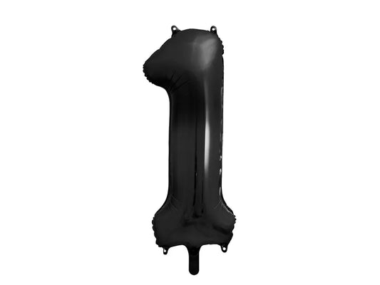 Black Number Balloon 34"