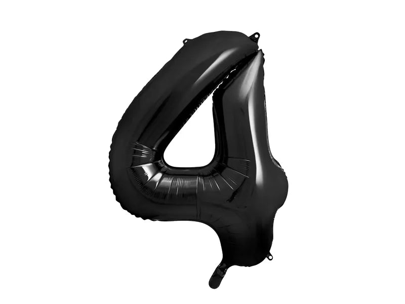Black Number Balloon 34"