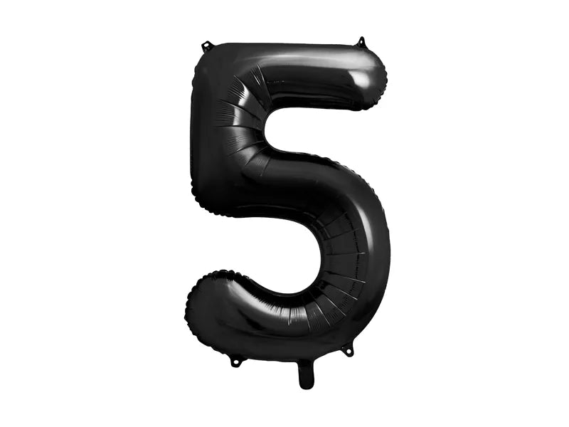 Black Number Balloon 34"