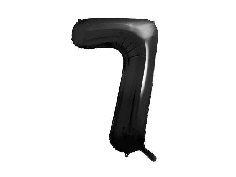 Black Number Balloon 34"