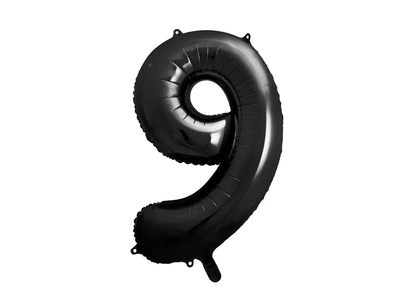 Black Number Balloon 34"
