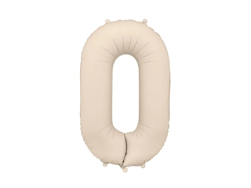 Cream Number Balloon 34"