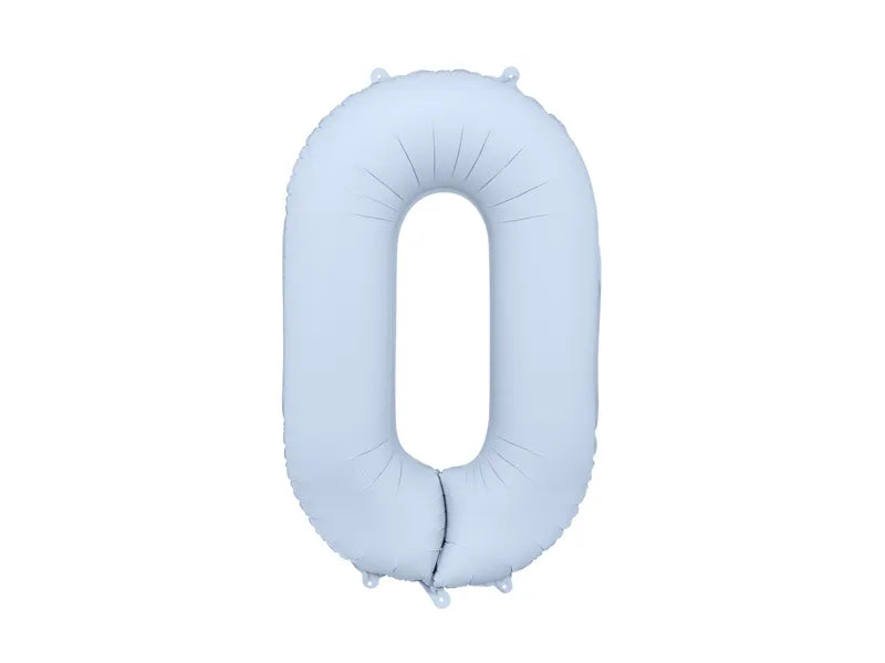 Pale Blue Number Balloon 34"