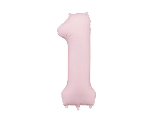 Light Pink Number Balloon 34"