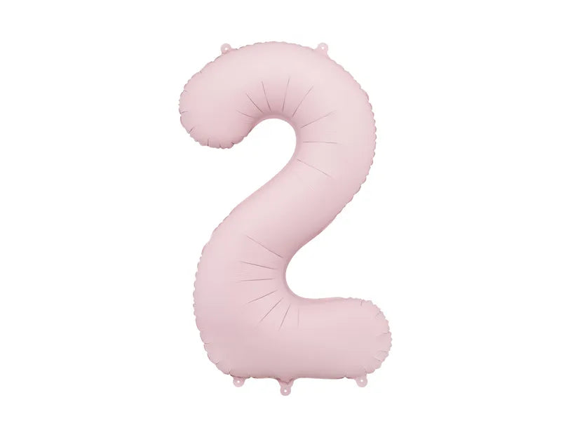 Light Pink Number Balloon 34"