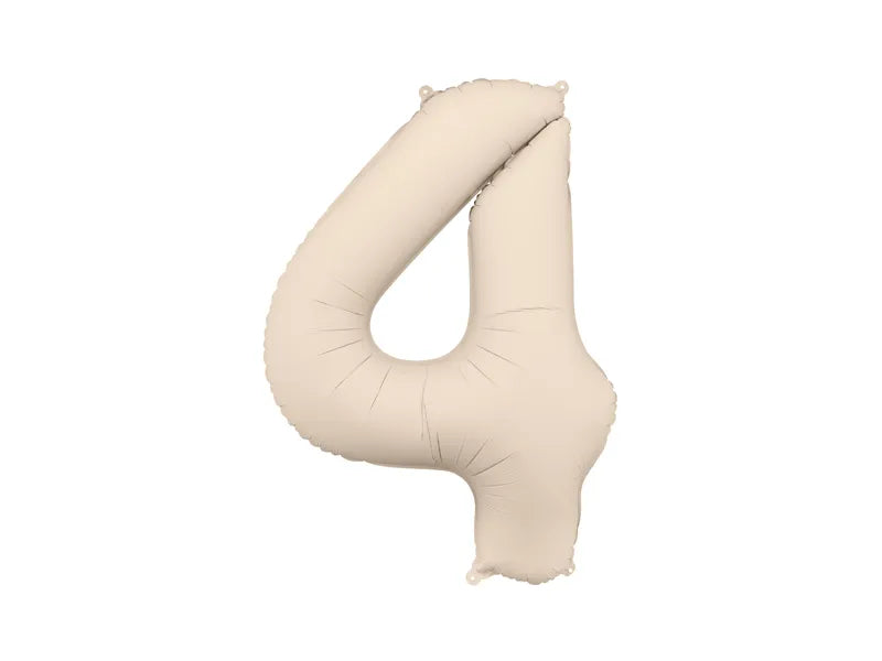 Cream Number Balloon 34"