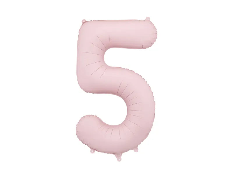 Light Pink Number Balloon 34"