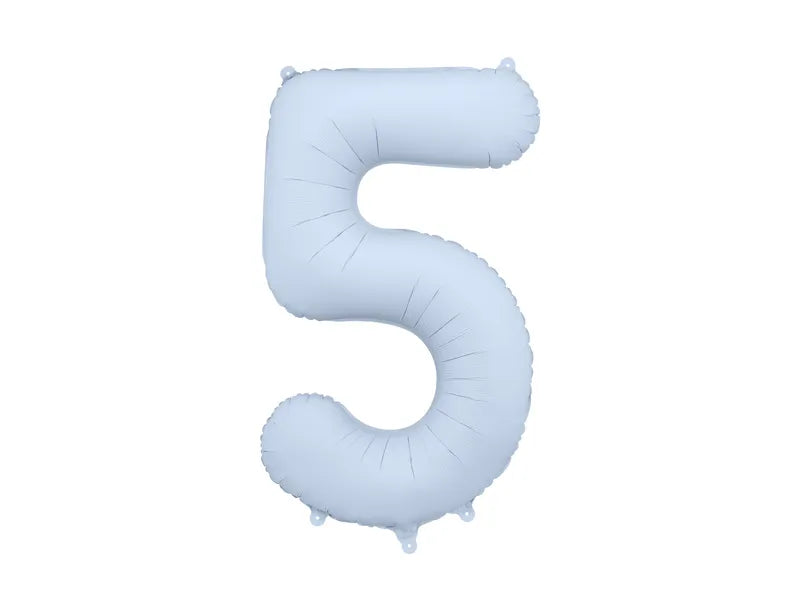Pale Blue Number Balloon 34"