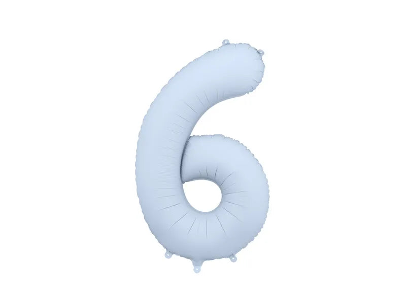 Pale Blue Number Balloon 34"