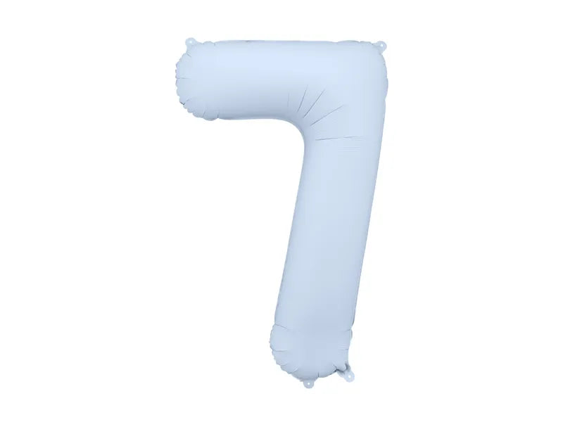 Pale Blue Number Balloon 34"