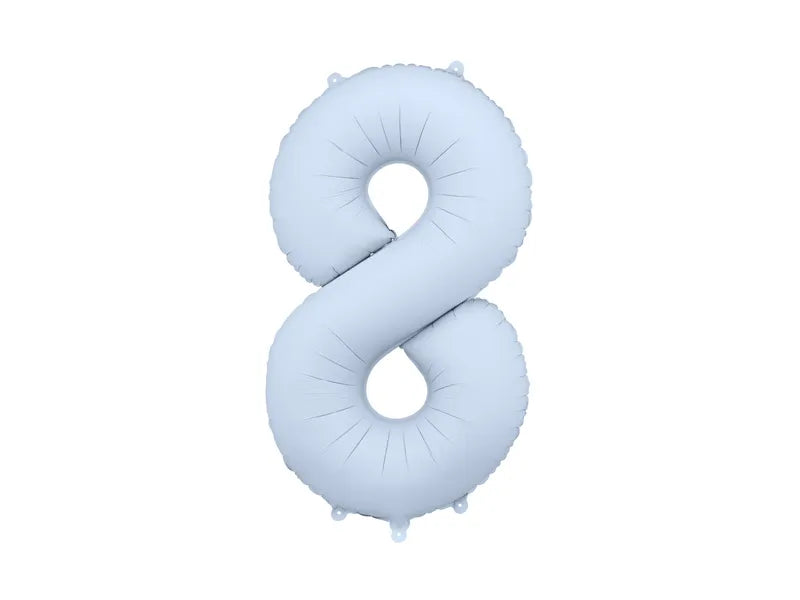 Pale Blue Number Balloon 34"