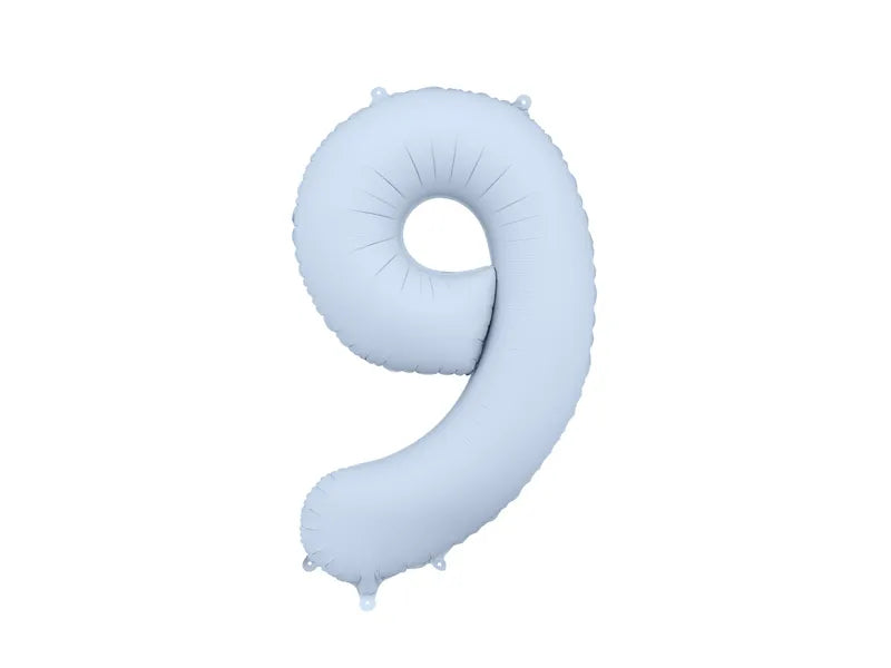 Pale Blue Number Balloon 34"