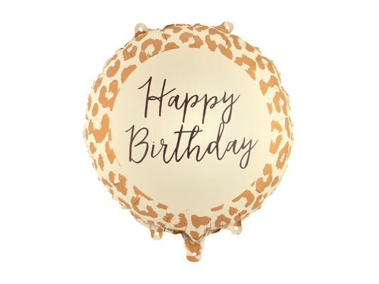 Leopard Happy Birthday Balloon (13.8")