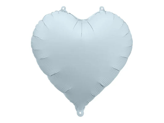 Misty Blue Heart Balloon 17.7"