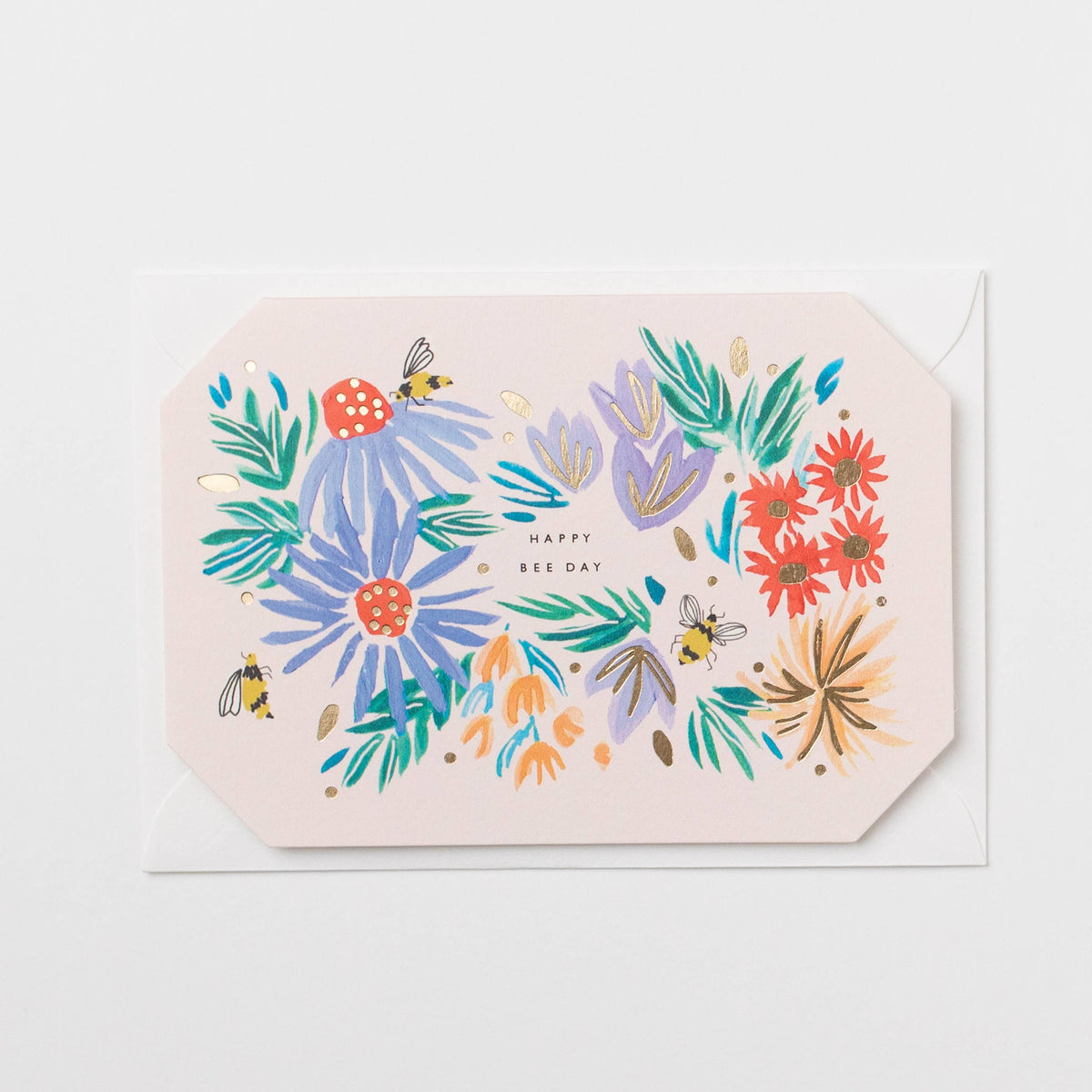 HAPPY BEE DAY SHAPED BIRTHDAY CARD