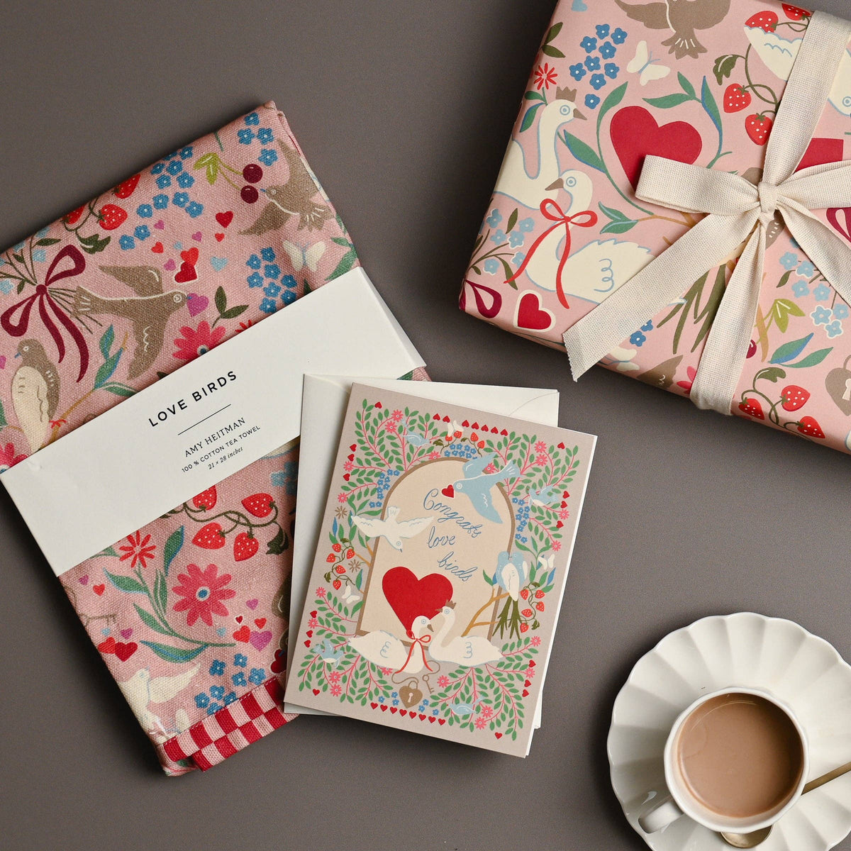 Love Birds Wrapping Paper