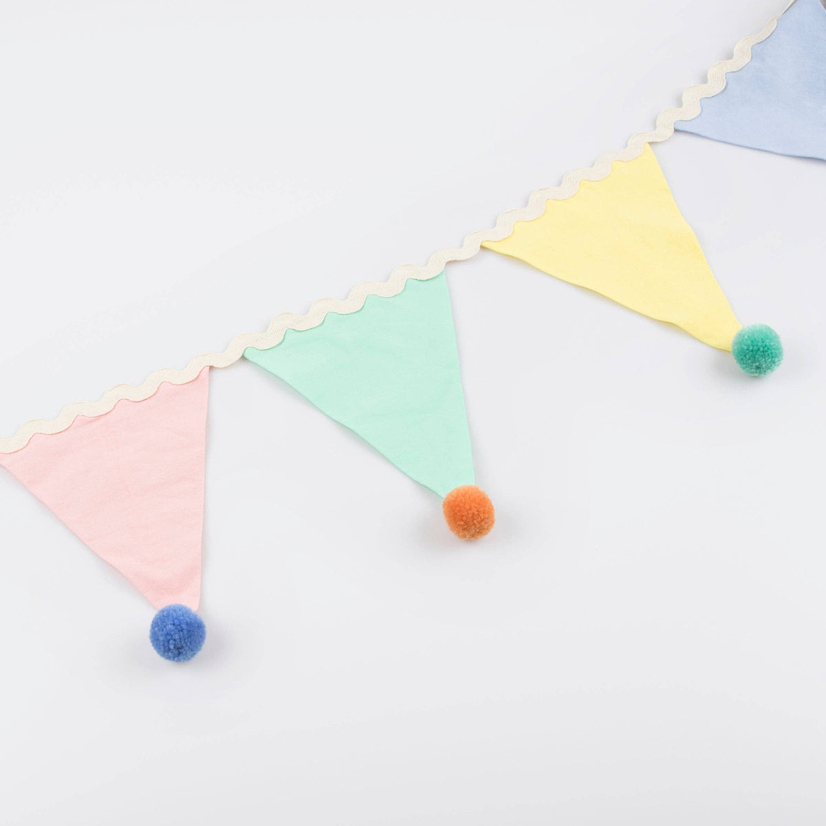 Pastel Pompom Flag Garland