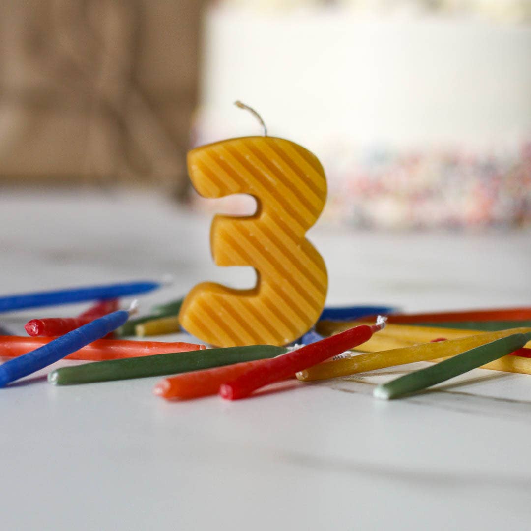 Beeswax Birthday Candles-Royal