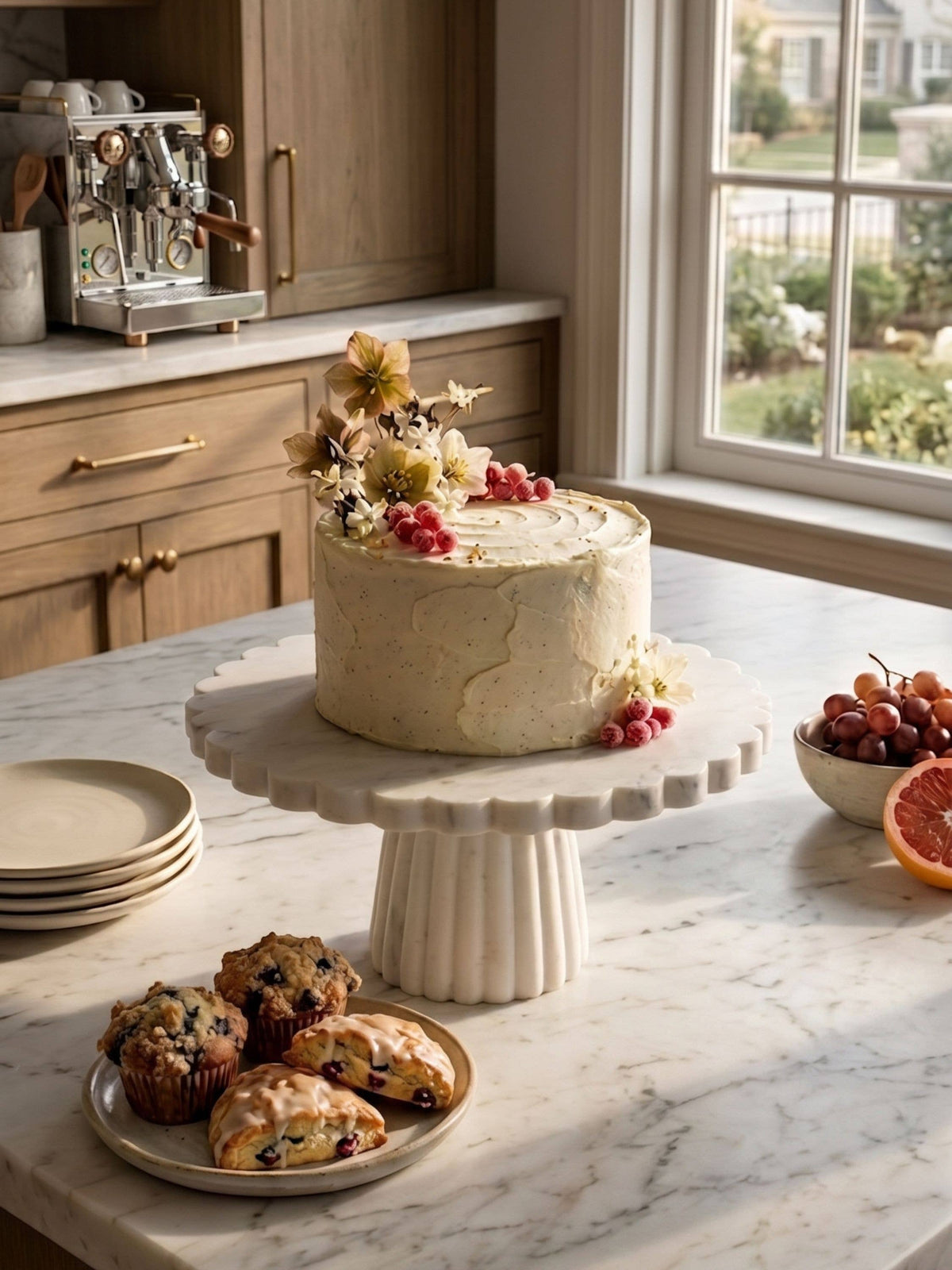 Bobby Marble Cake Stand