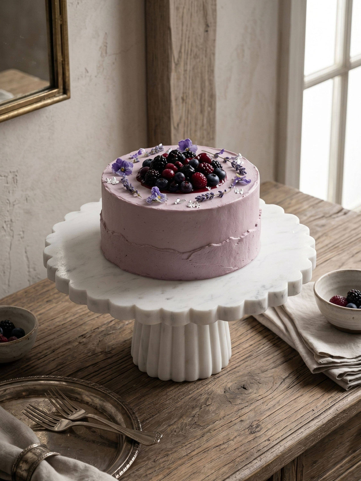 Bobby Marble Cake Stand