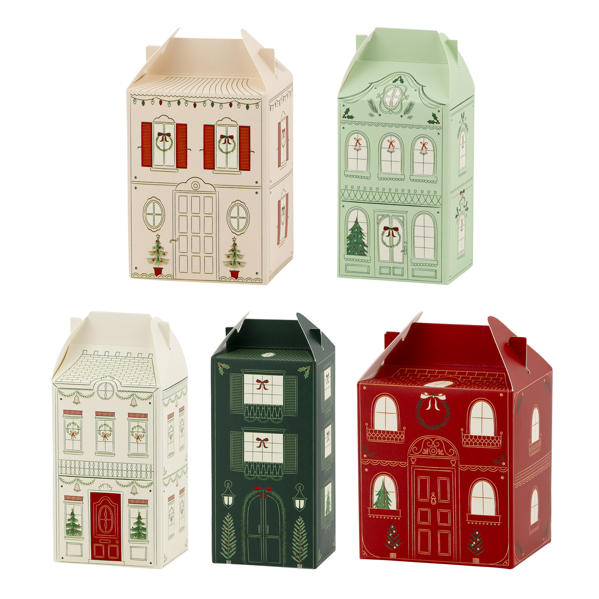 Christmas Village Advent Treat Boxes