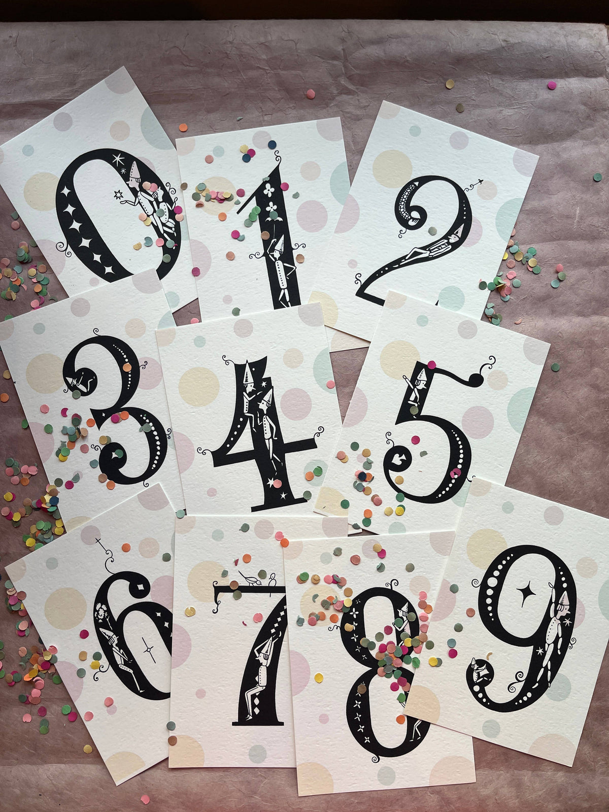 Fanciful Numbers Art Card Set