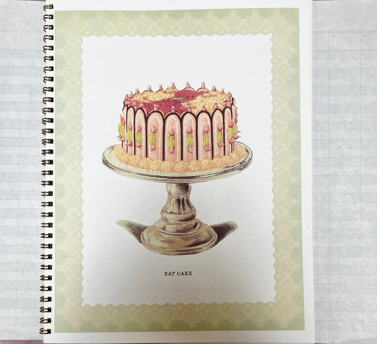 Eat Cake Notebook: Lined