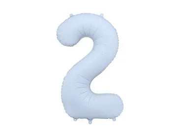 Pale Blue Number Balloon 34"