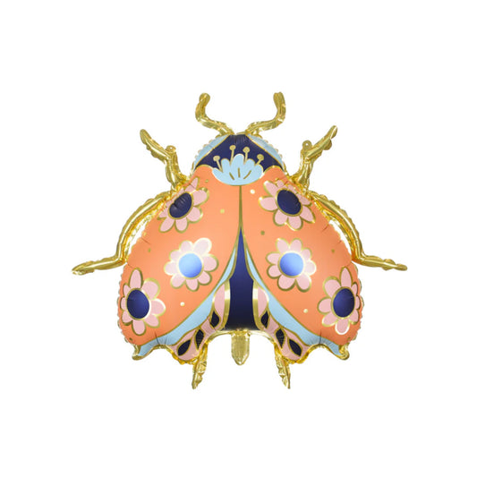 Floral Ladybug Balloon (28")
