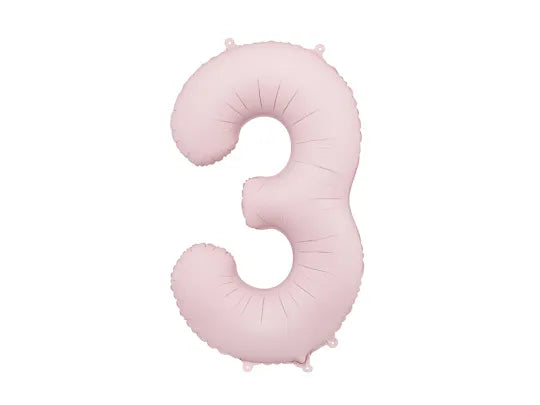 Light Pink Number Balloon 34"