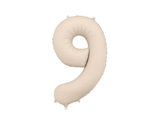 Cream Number Balloon 34"