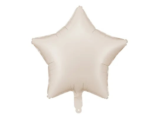 Cream Star Balloon (18.9")