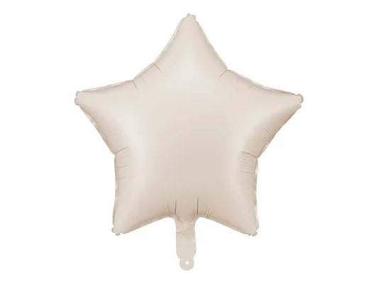 Cream Star Balloon (18.9")