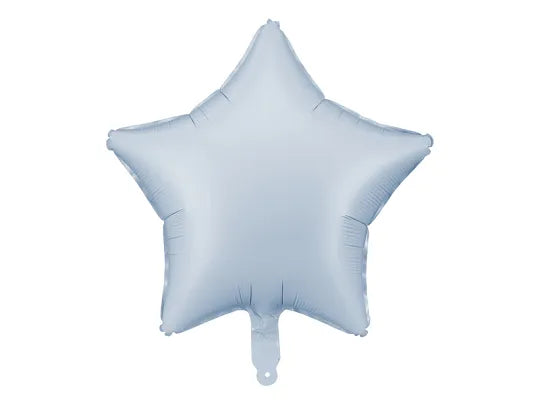 Misty Blue Star Balloon 19"