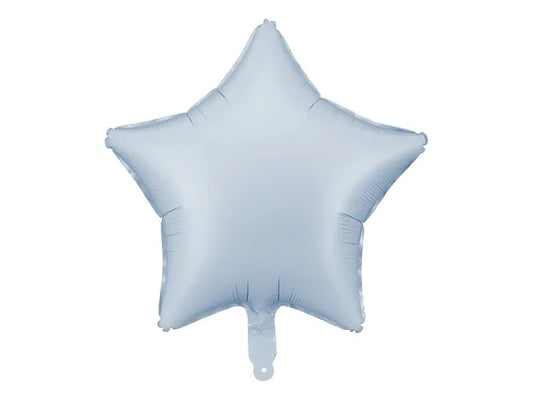 Misty Blue Star Balloon 19"