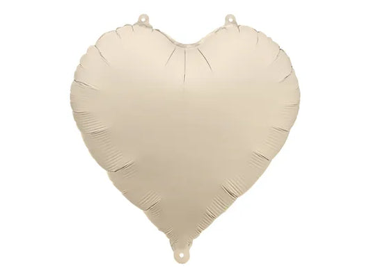 Cream Heart Balloon 17.7"
