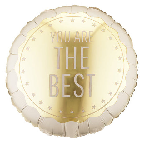 You Are The Best round foil balloon